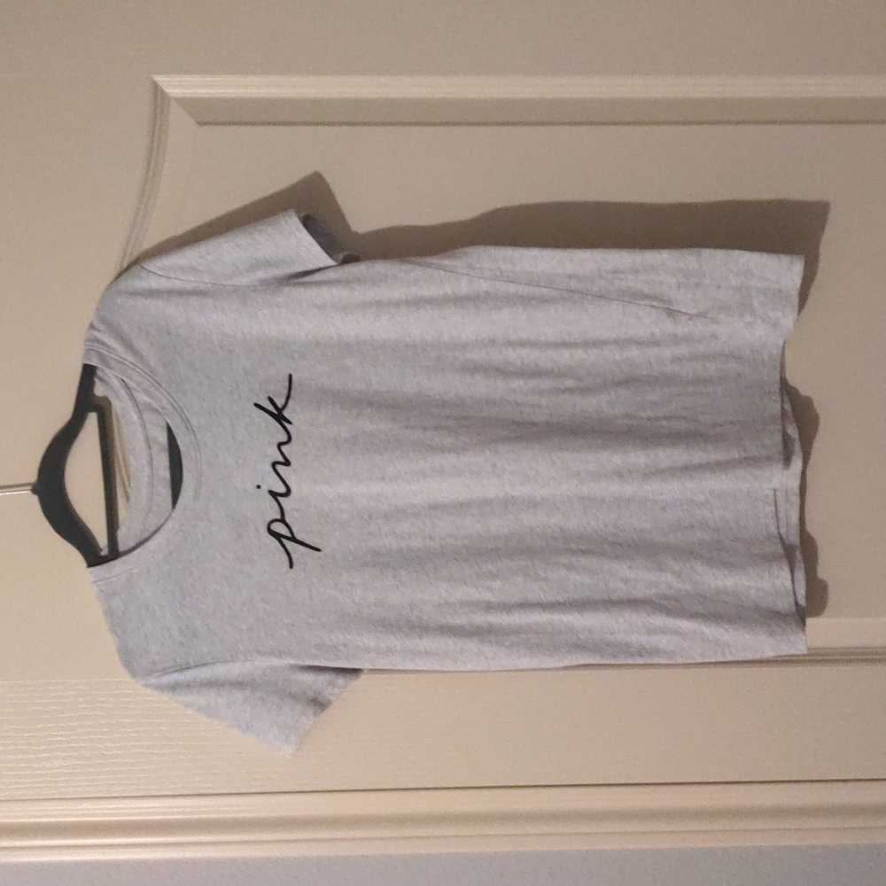 PINK Grey T shirt